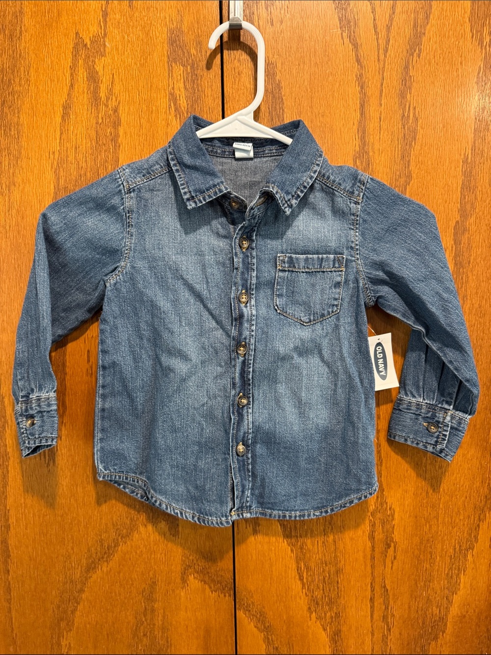 Old Navy Kids Denim Button-Front Shirt - Blue